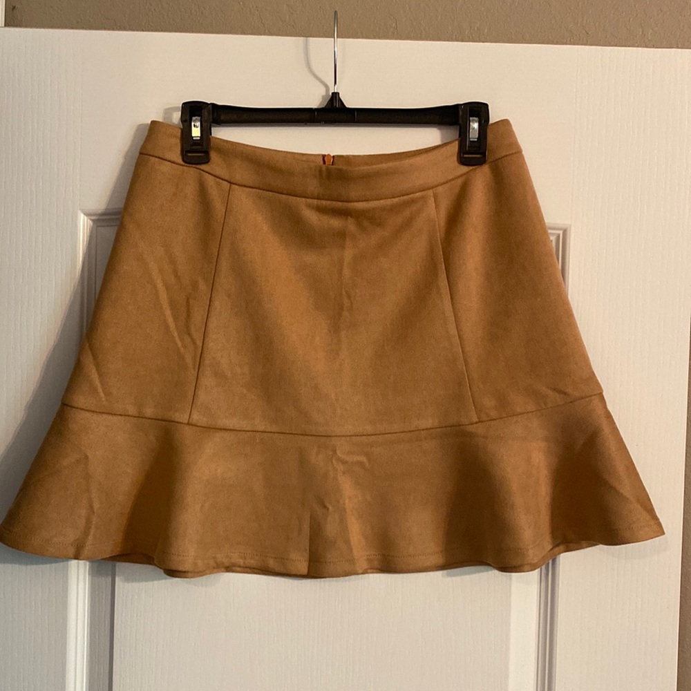 Faux Suede Skirt